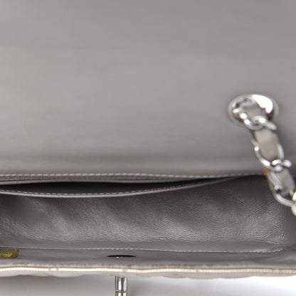 Chanel Striated Patent Quilted Mini Rectangular Flap Beige 5 of 10