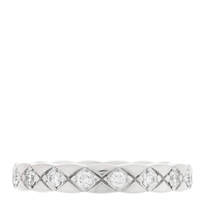 Chanel 18K White Gold Diamond Mini Coco Crush Ring 50 5.25 3 of 4