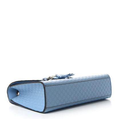 Gucci Microguccissima Medium Emily Chain Shoulder Bag Mineral Blue 4 of 9