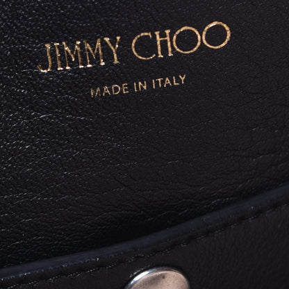 Jimmy Choo Washed Grainy Lambskin Studded Raven Hobo White Black 6 of 8