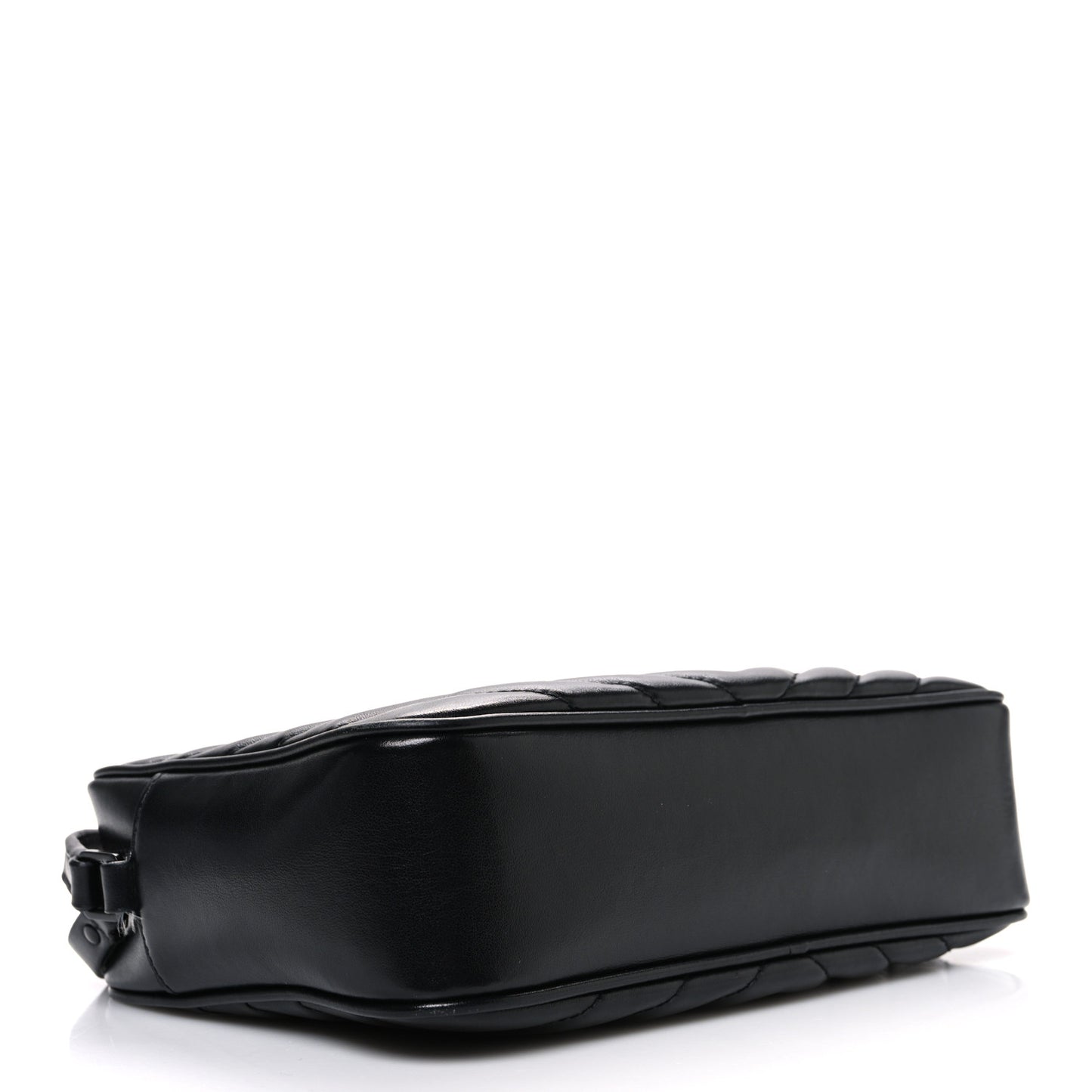Calfskin Matelasse Monogram Monochrome Lou Camera Bag Black