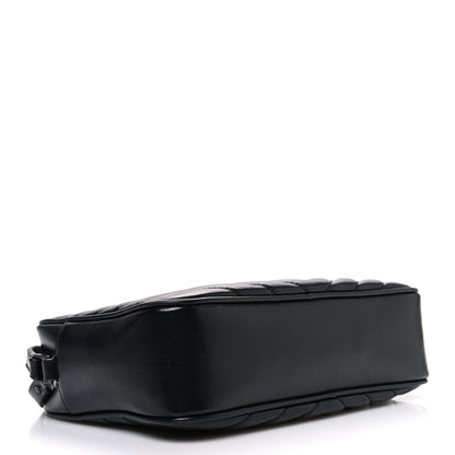 Saint Laurent Calfskin Matelasse Monogram Monochrome Lou Camera Bag Black 4 of 13