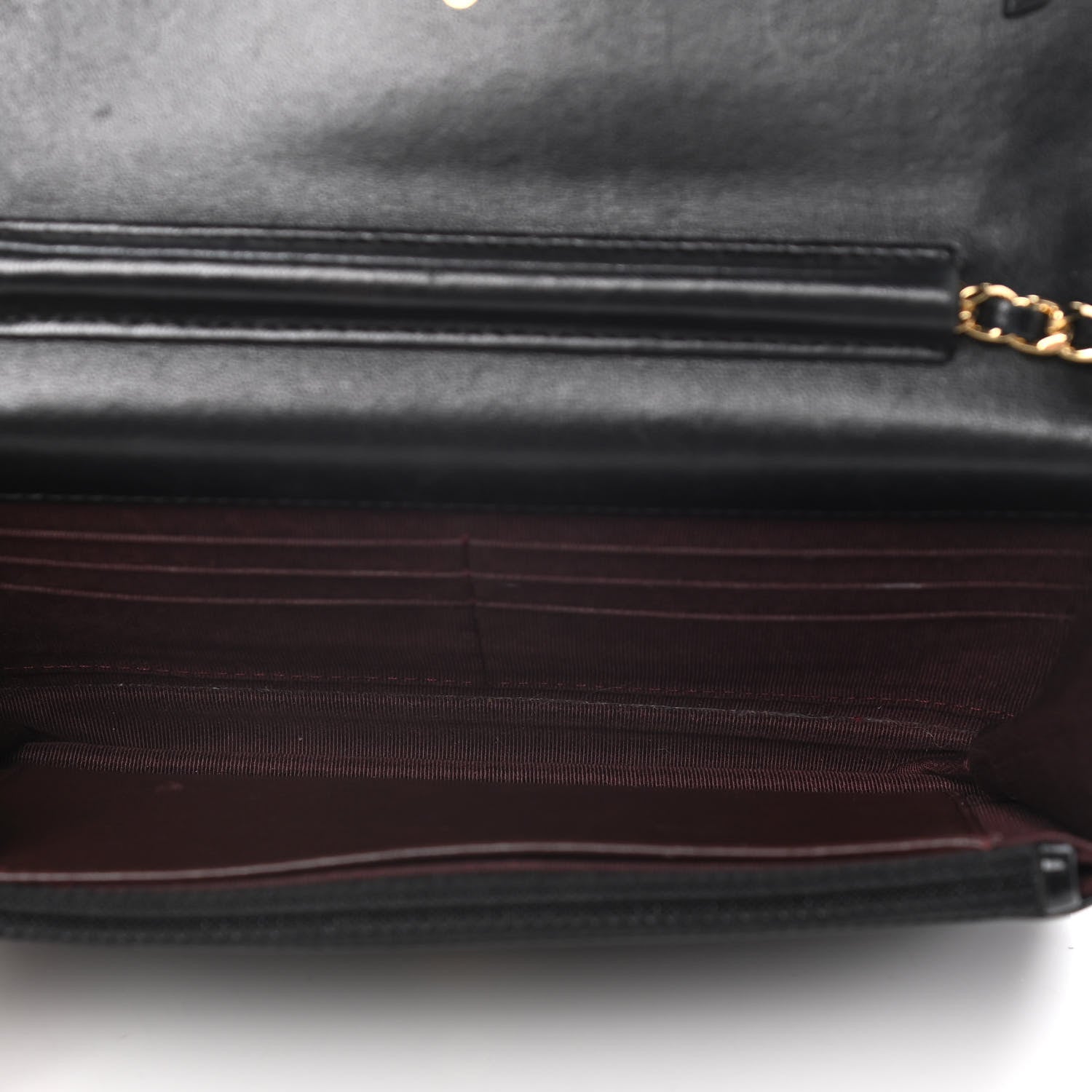Chanel Lambskin Quilted Wallet On Chain WOC Black 4 of 20