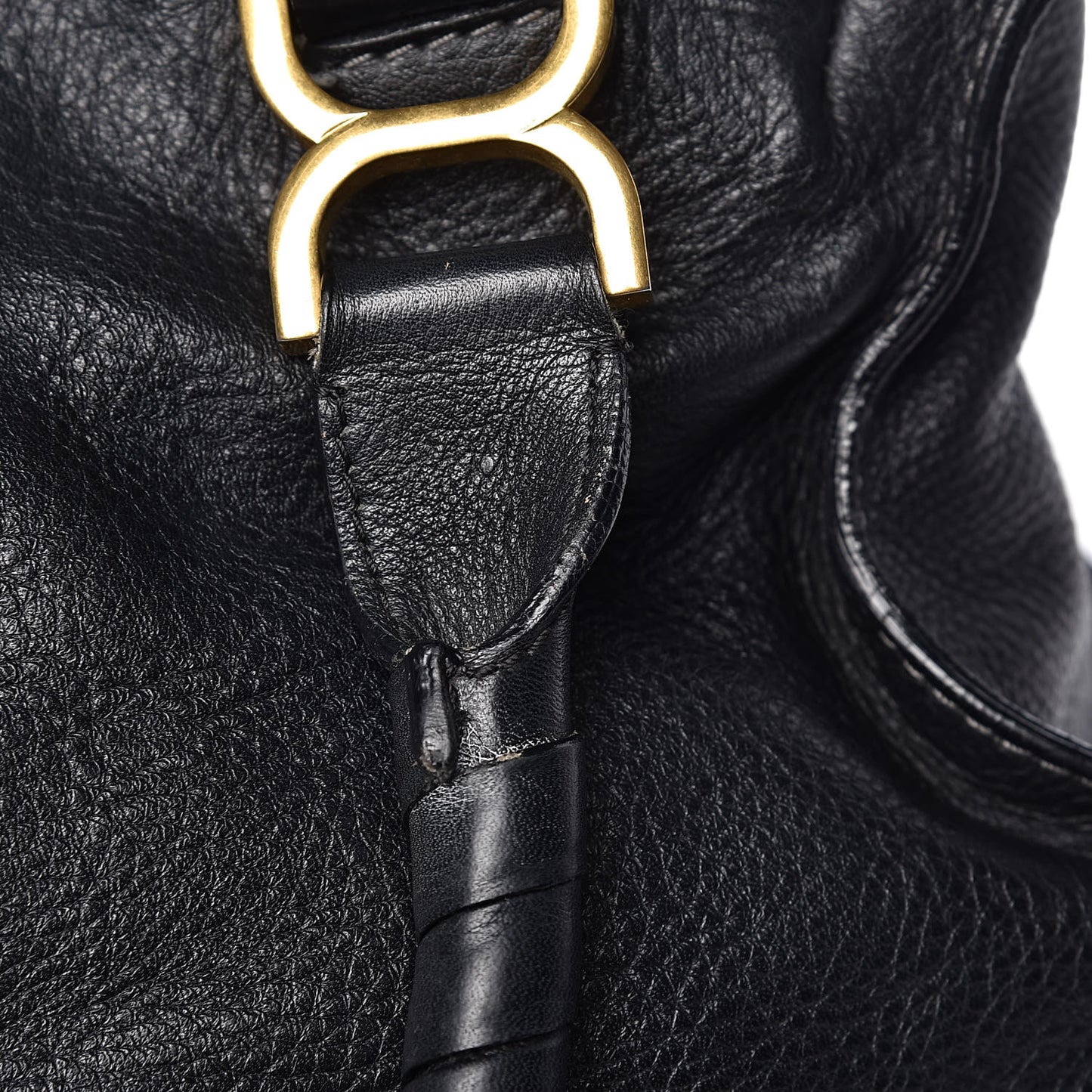 Calfskin Medium Marcie Satchel Black