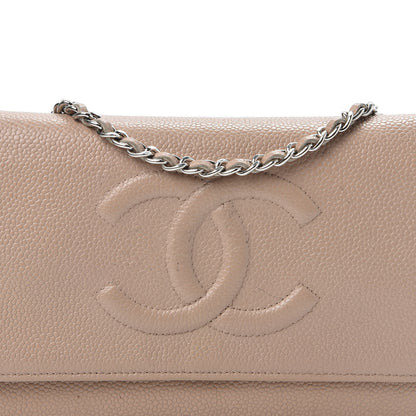 Chanel Caviar Timeless CC Wallet on Chain WOC Beige 12 of 12