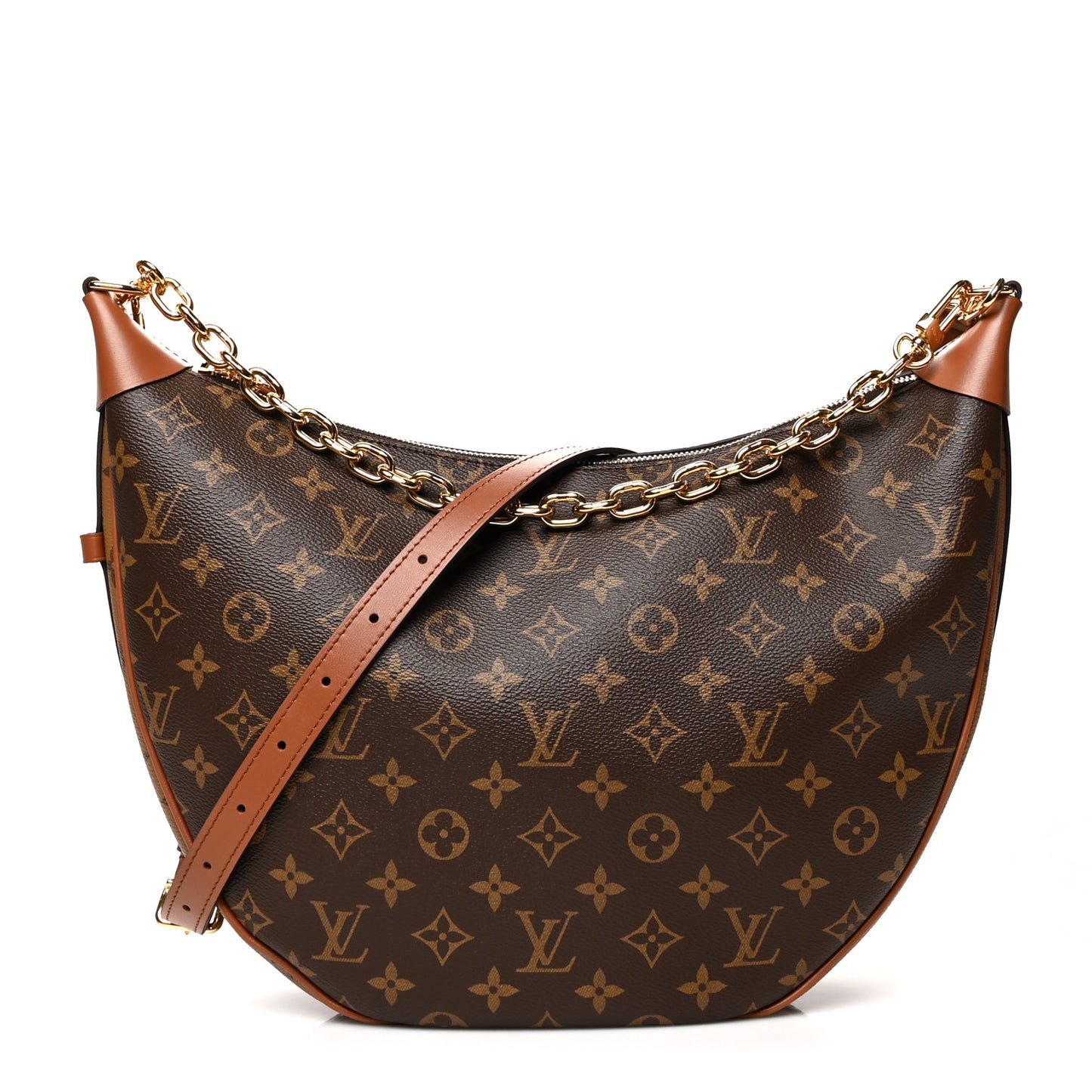 Reverse Monogram Loop Hobo