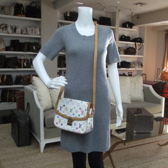 Louis Vuitton Monogram Multicolor Sologne White 2 of 12