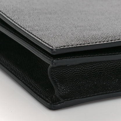 Saint Laurent Grain De Poudre Classic Monogram Kate Clutch Black 8 of 9
