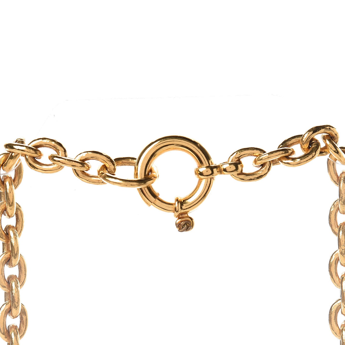 Triple CC Chain Necklace Gold