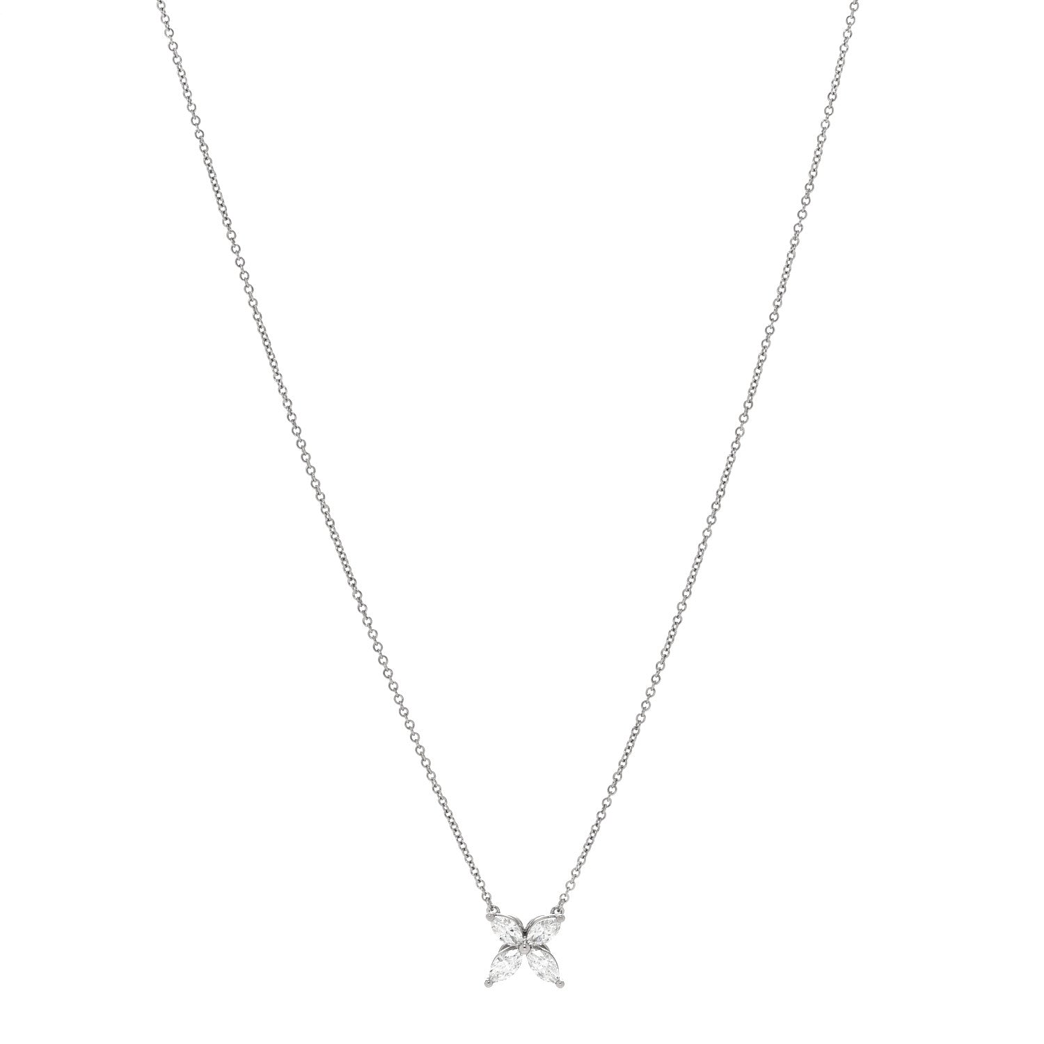 Tiffany Platinum Diamond Medium Victoria Necklace 1 of 6