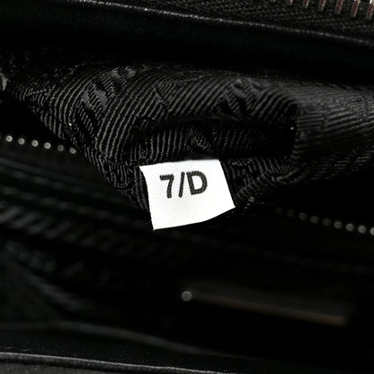 Prada Satin Crystal Mini Galleria Double Zip Tote Metal 7 of 10