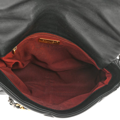 Chanel Goatskin Quilted Large Chanel 19 Flap Black 5 of 11