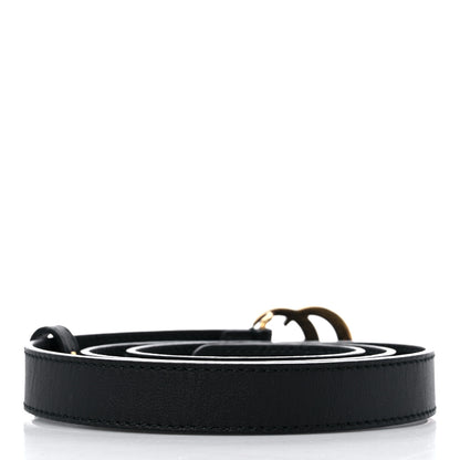 Gucci Calfskin Double G 20mm Belt 80 32 Black 2 of 5