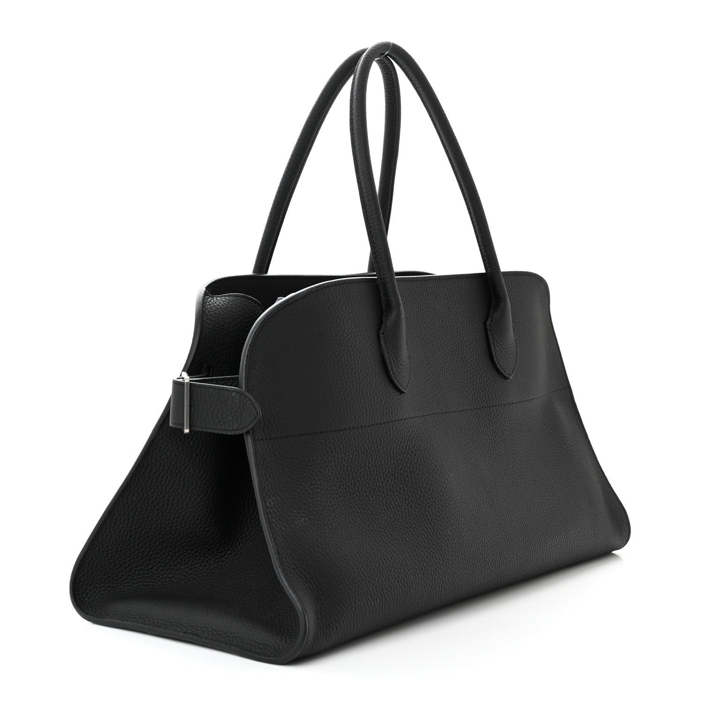 Grained Calfskin EW Margaux Black