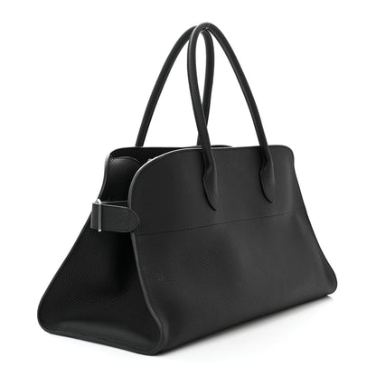 The Row Grained Calfskin EW Margaux Black 3 of 9