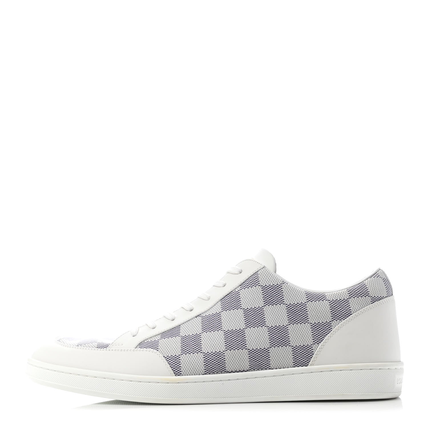 Louis Vuitton Calfskin Damier Azur Mens Offshore Sneakers 9.5 White 1 of 6