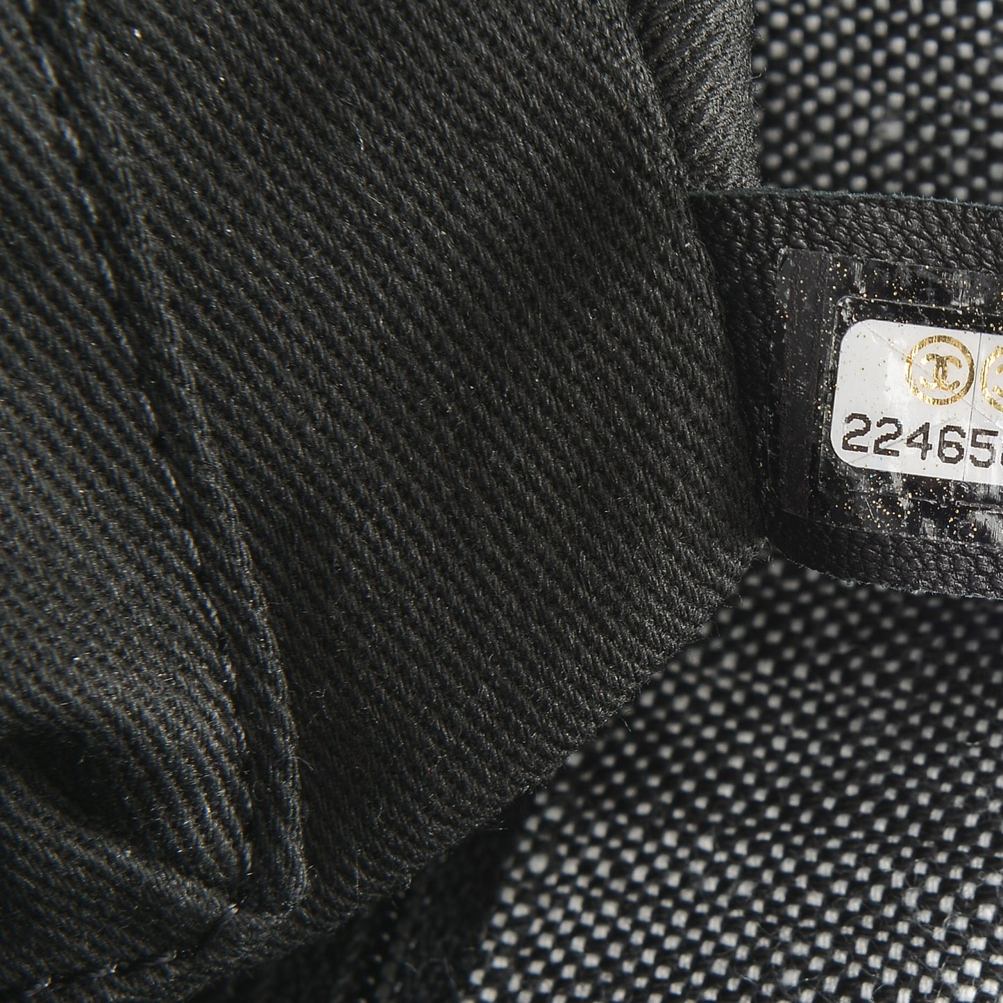 Denim Quilted Messenger Bag Black