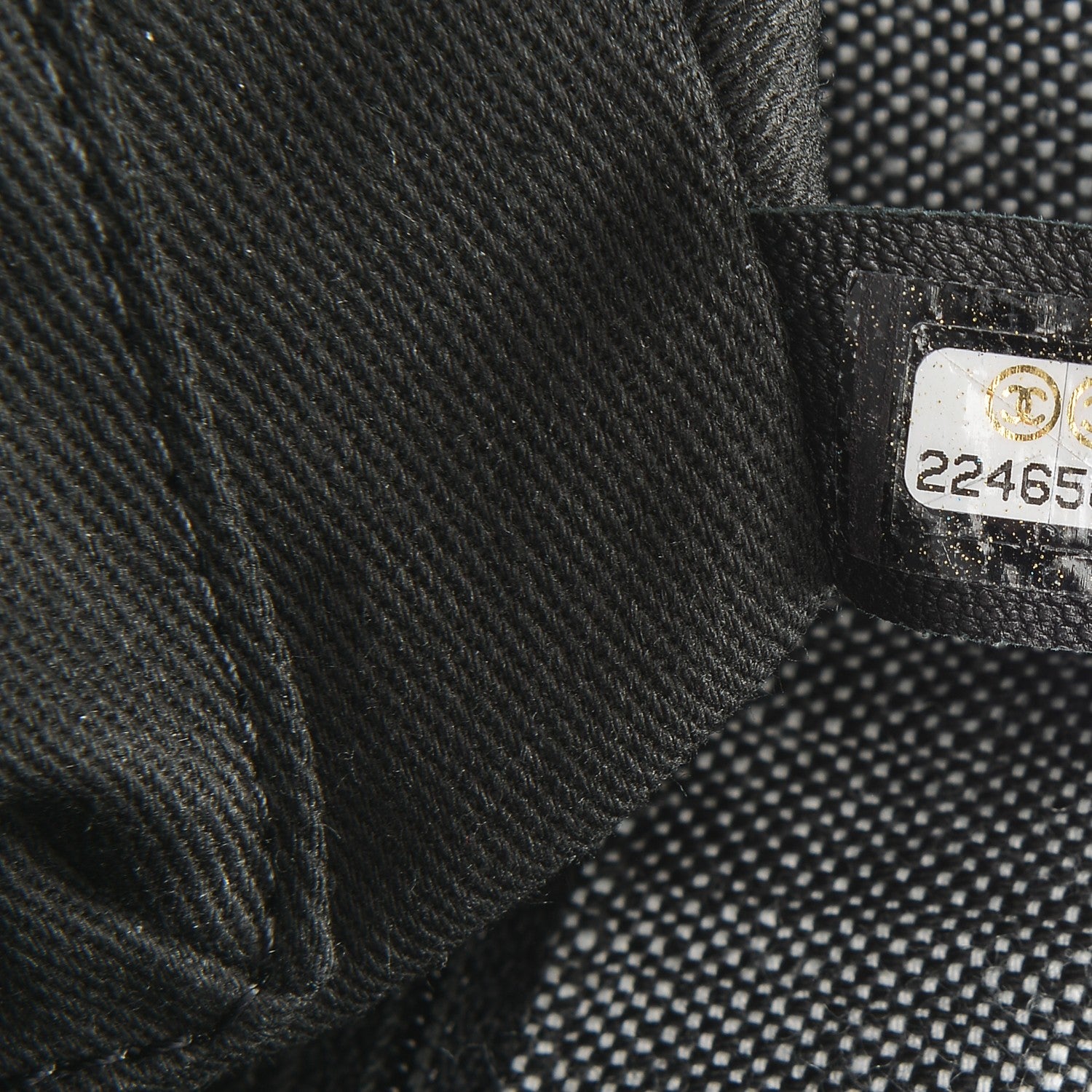 Chanel Denim Quilted Messenger Bag Black 7 of 7