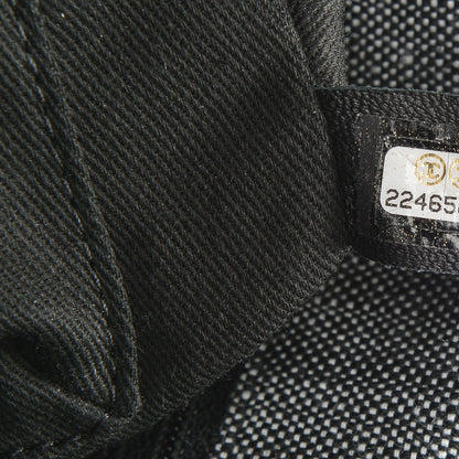 Chanel Denim Quilted Messenger Bag Black 7 of 7