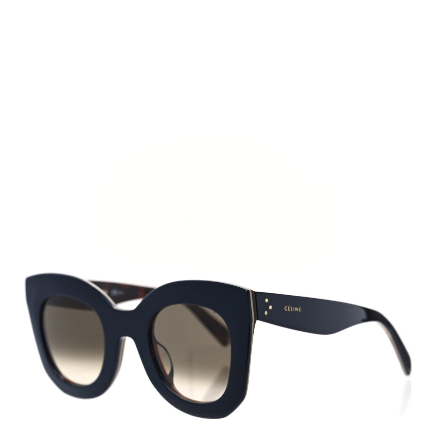 Celine Sunglasses CL 41098/F/S Blue Havana 1 of 7