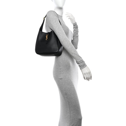 Saint Laurent Smooth Calfskin Small Le 5 A 7 Soft Hobo Black 2 of 10
