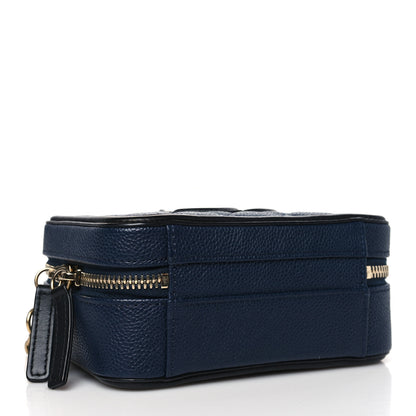 Chanel Caviar Quilted Small CC Filigree Vanity Case Navy Black 4 of 10