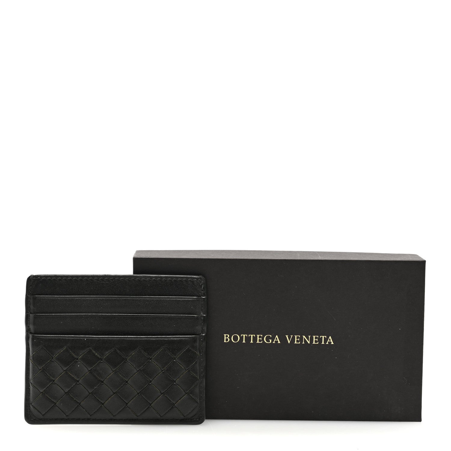 Bottega Veneta Nappa Intrecciato VN Card Case Black 8 of 8