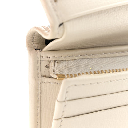 Gucci GG Supreme Monogram Azalea Calfskin Horsebit 1955 Card Case Wallet Beige Ebony Mystic White 9 of 11