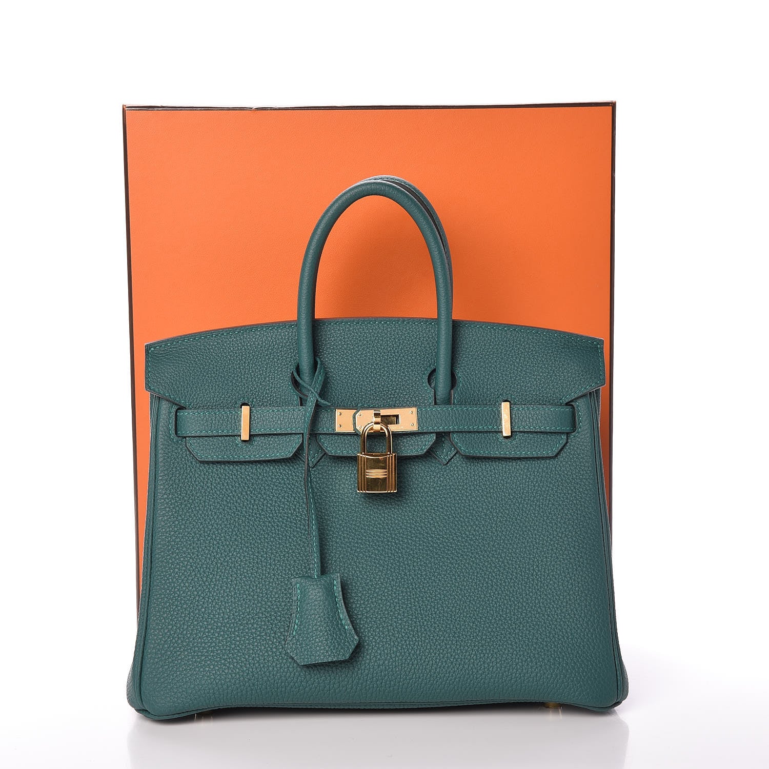 Hermes Togo Birkin 25 Malachite 36 of 38