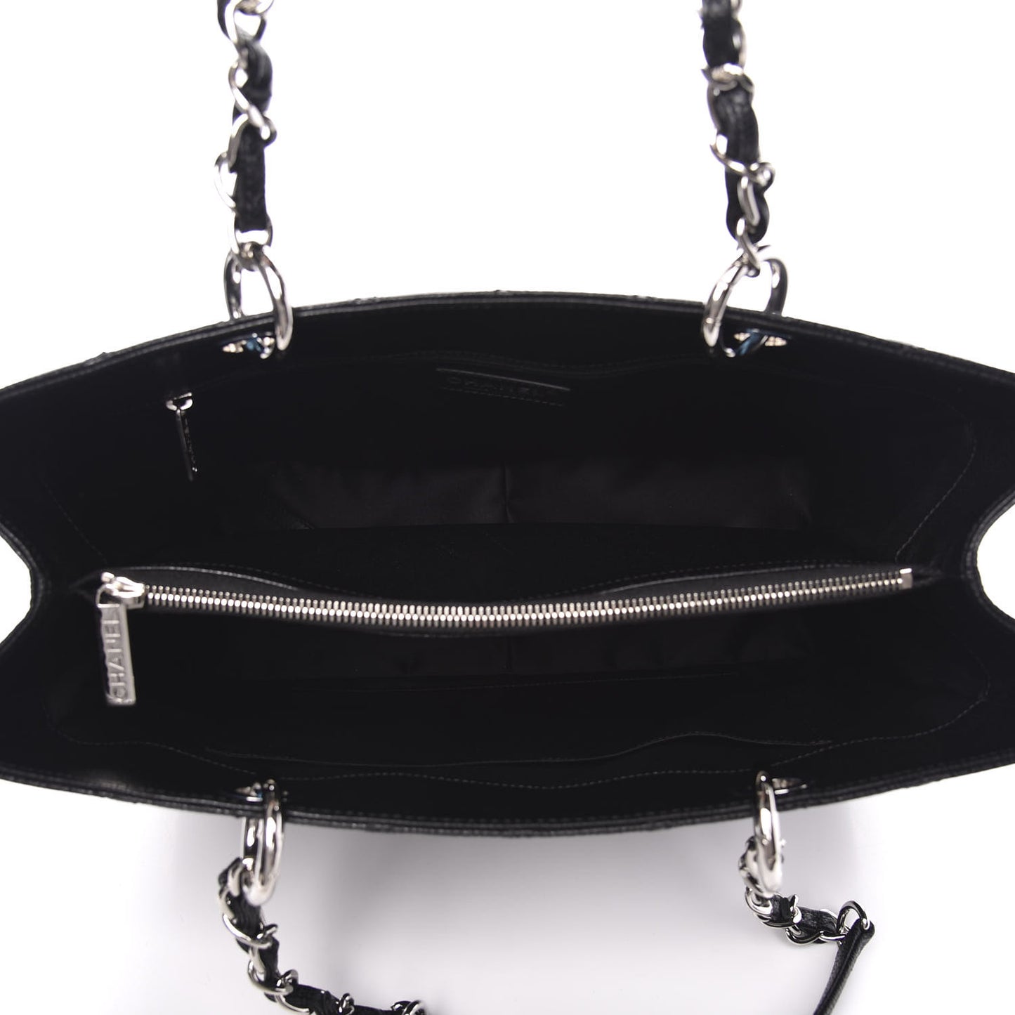 Caviar Quilted Grand Shopping Tote GST Black