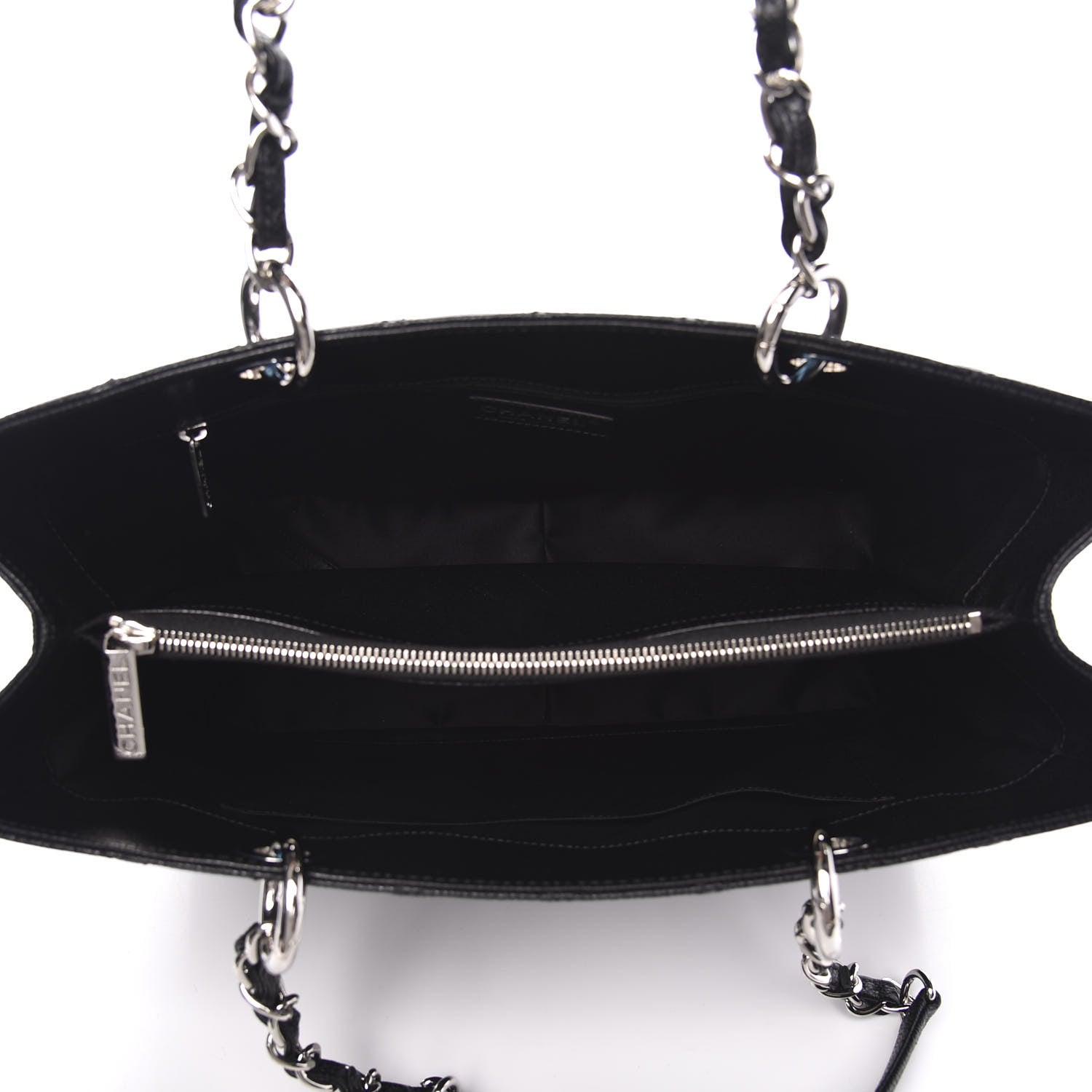 Chanel Caviar Quilted Grand Shopping Tote GST Black 5 of 10