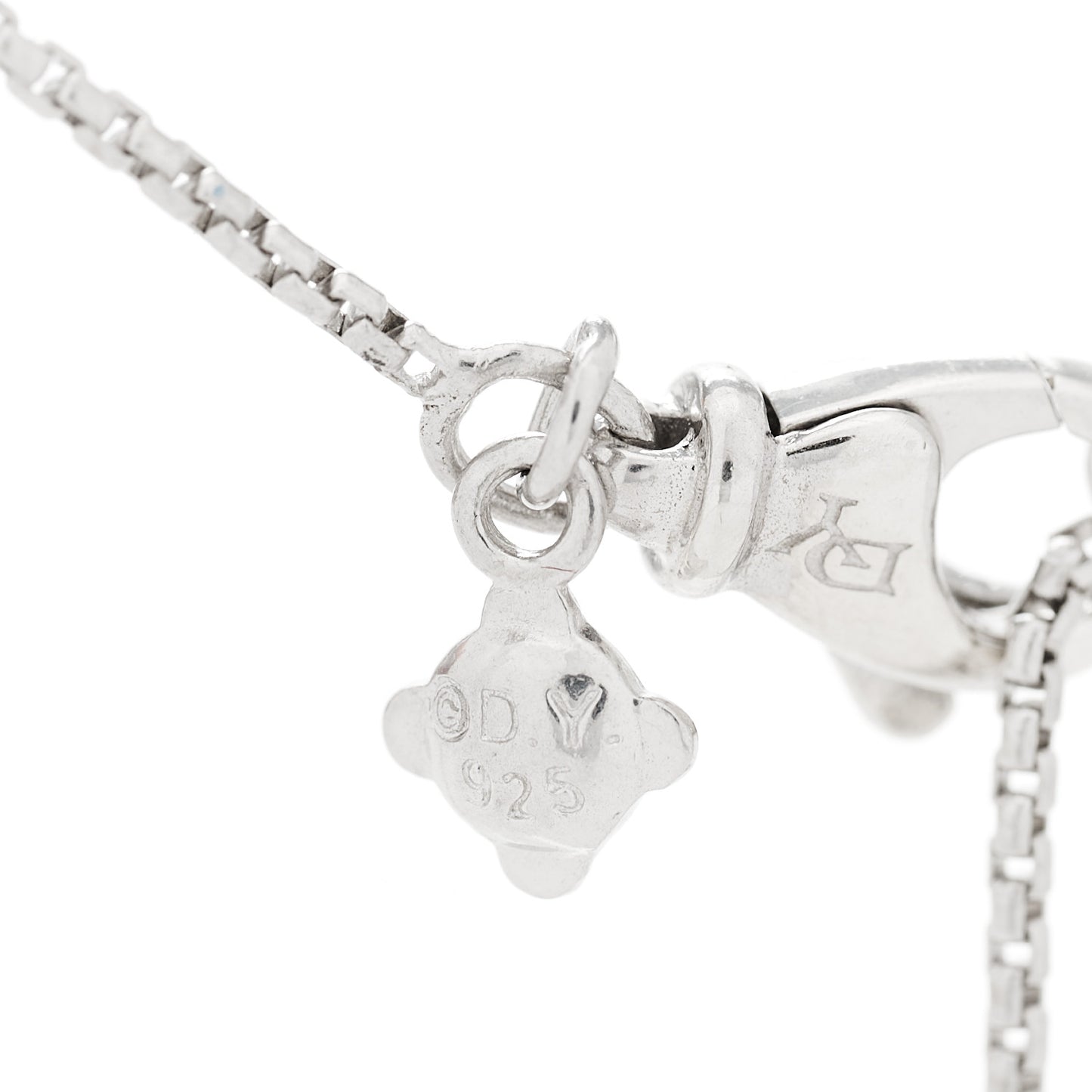 Sterling Silver Diamond 20mm Infinity Pendant Necklace