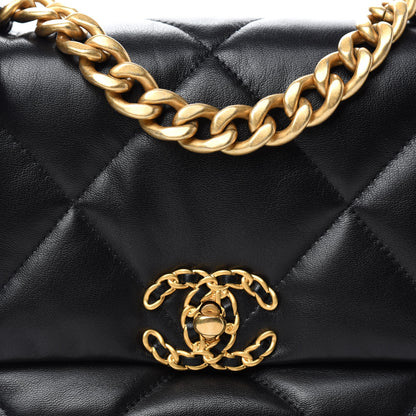Chanel Goatskin Quilted Medium Chanel 19 Flap Black 8 of 11