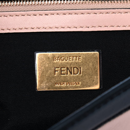 Fendi Nappa Apolo Bi-Color Chain Baguette Rosa Quarzo Black 6 of 9