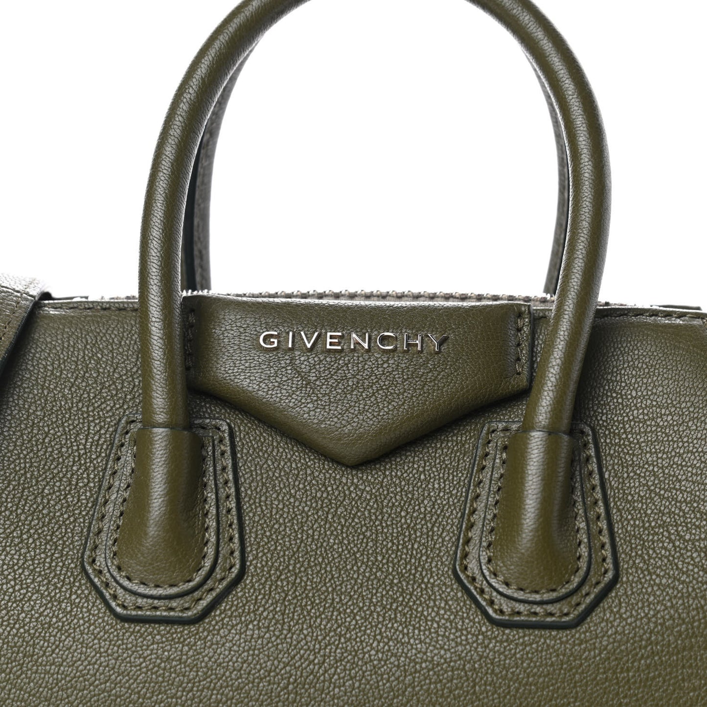 Sugar Goatskin Mini Antigona Khaki