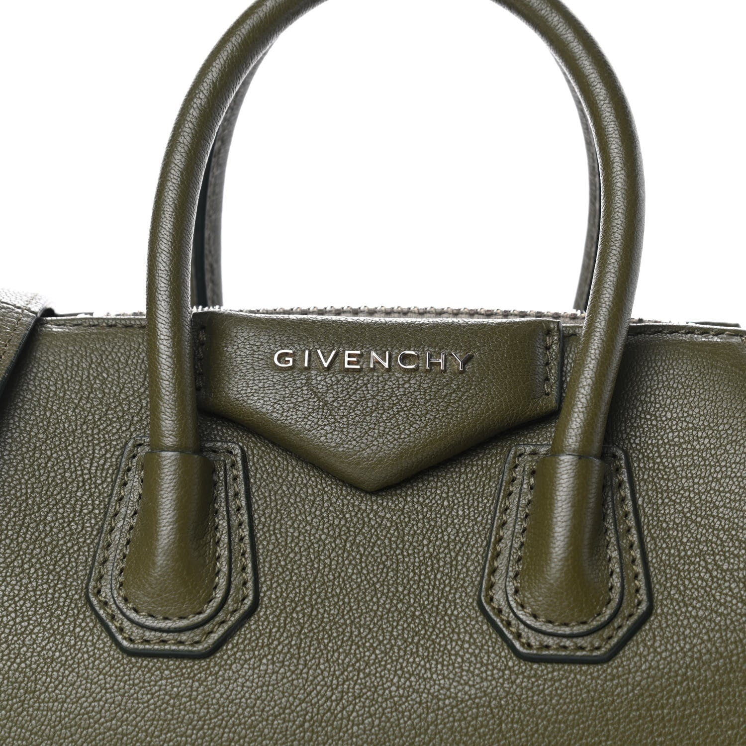 Givenchy Sugar Goatskin Mini Antigona Khaki 10 of 10