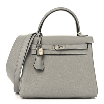 Hermes Togo Kelly Retourne 25 Gris Mouette 1 of 13