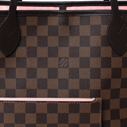 Louis Vuitton Damier Ebene Neo Neverfull MM Rose Ballerine 8 of 11