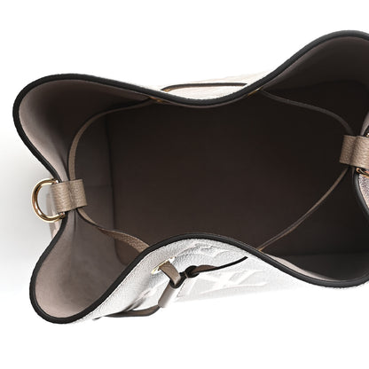 Louis Vuitton Empreinte Monogram Giant Neonoe MM Tourterelle Creme 4 of 4