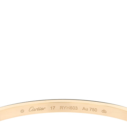 Cartier 18K Yellow Gold Small LOVE Bracelet 17 4 of 5