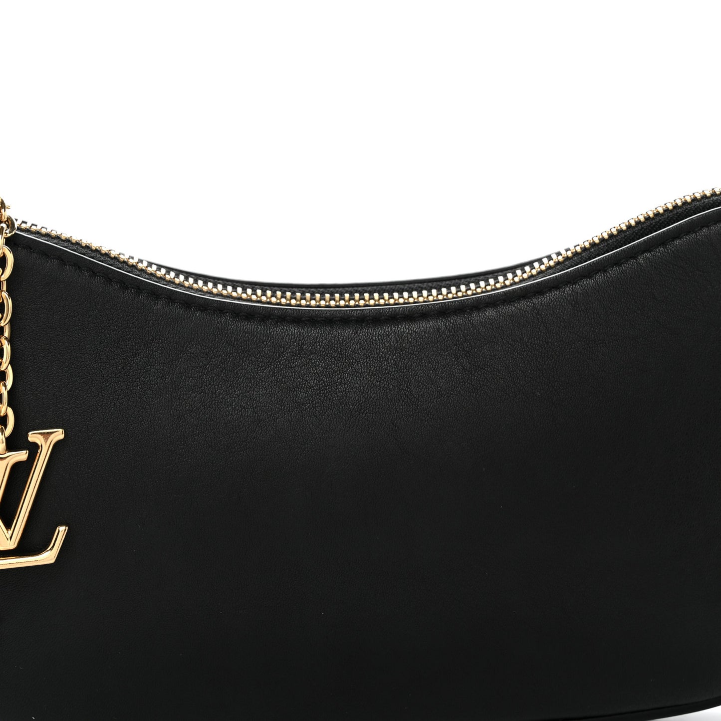 Calfskin LV Bloom Pochette Black