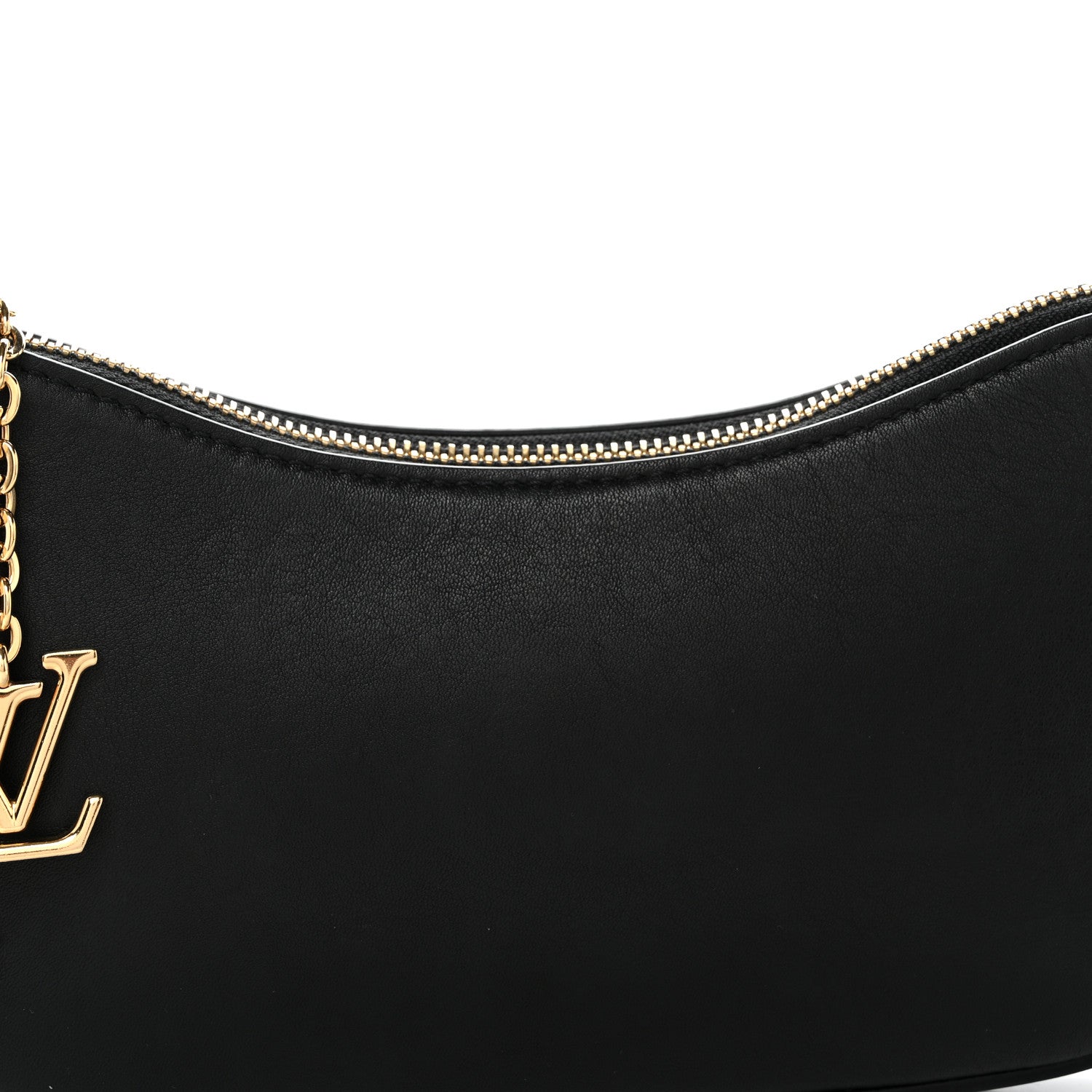Louis Vuitton Calfskin LV Bloom Pochette Black 7 of 9
