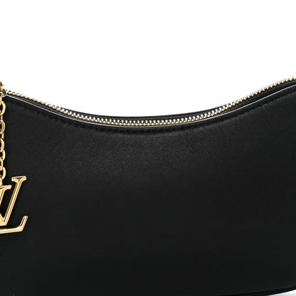 Louis Vuitton Calfskin LV Bloom Pochette Black 7 of 9