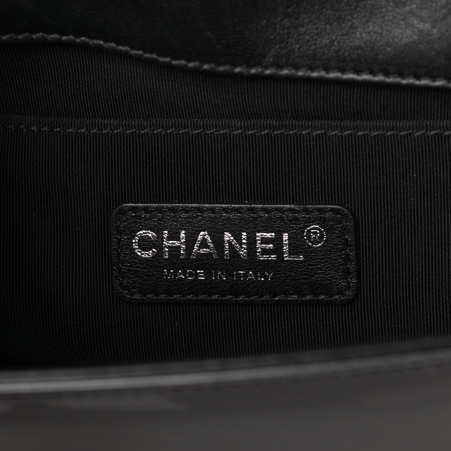 Chanel Patent Calfskin Quilted Medium Boy Flap Black 5 of 11