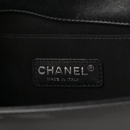 Chanel Patent Calfskin Quilted Medium Boy Flap Black 5 of 11