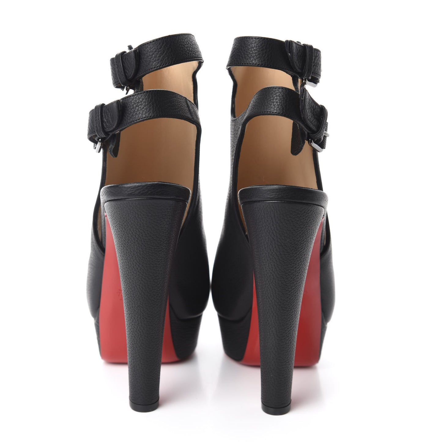 Calfskin Morphee Strapagada 150 Ankle Booties 37.5 Black