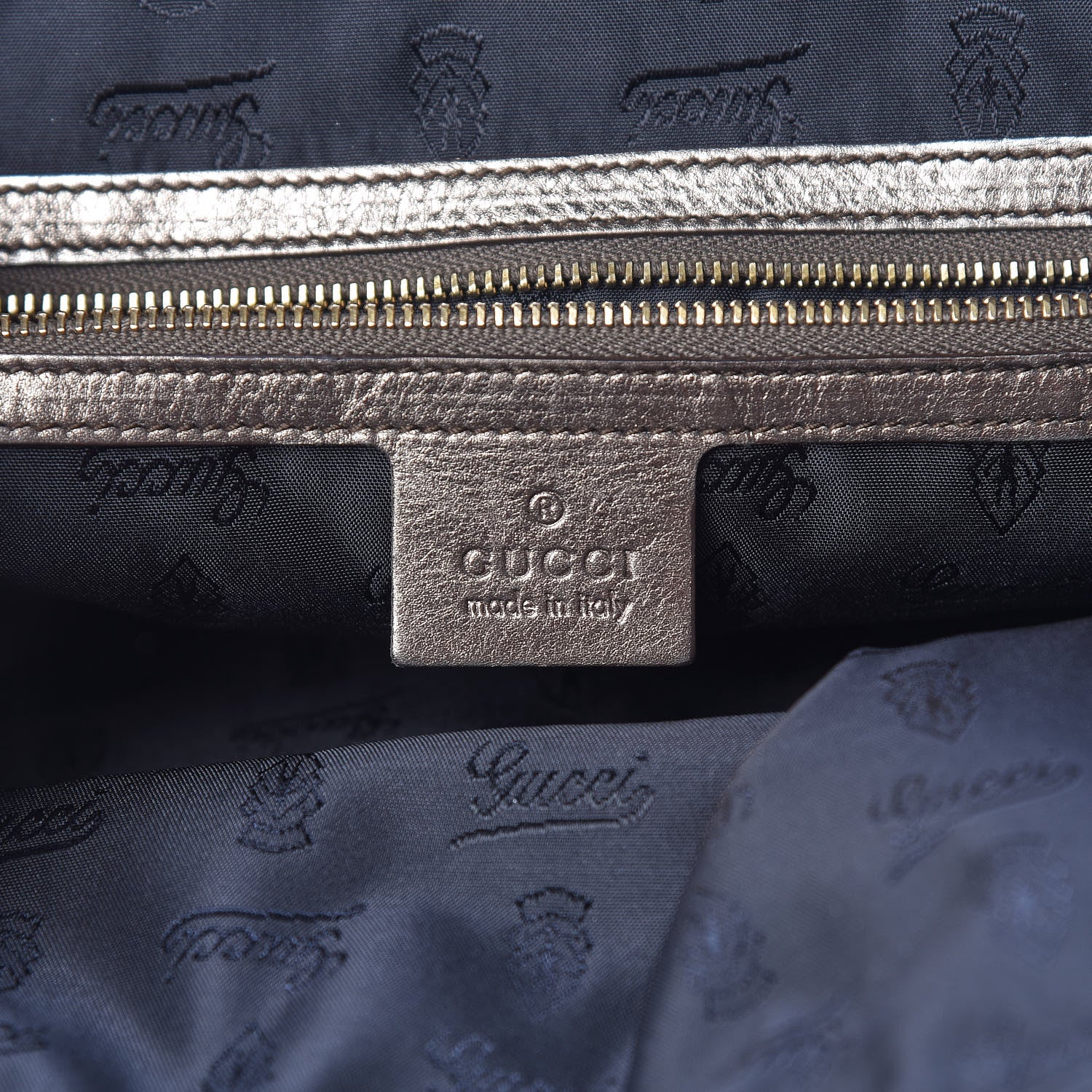 Gucci Metallic Calfskin Medium Hysteria Top Handle Bag Gold 6 of 18