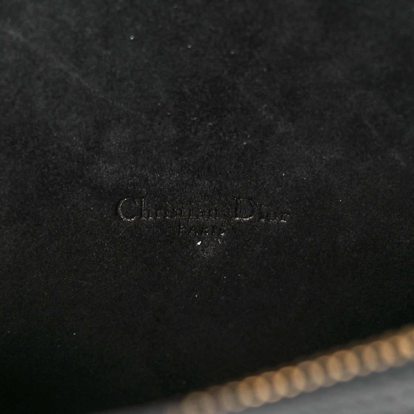 Grained Calfskin Caro Double Pouch Black