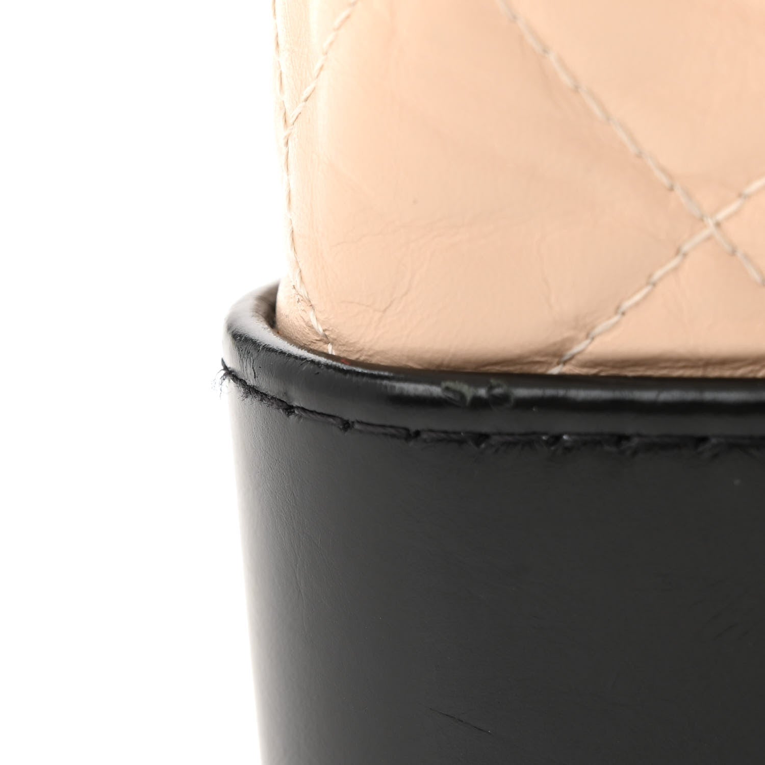 Chanel Aged Calfskin Quilted Small Gabrielle Backpack Beige Black 12 of 14