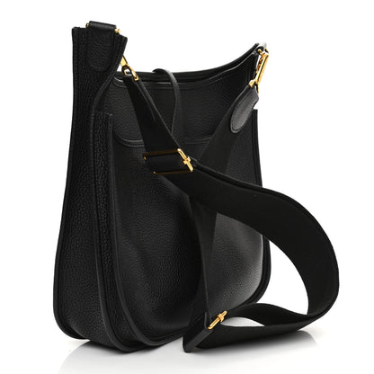 Hermes Taurillon Clemence Evelyne III PM Black 3 of 13